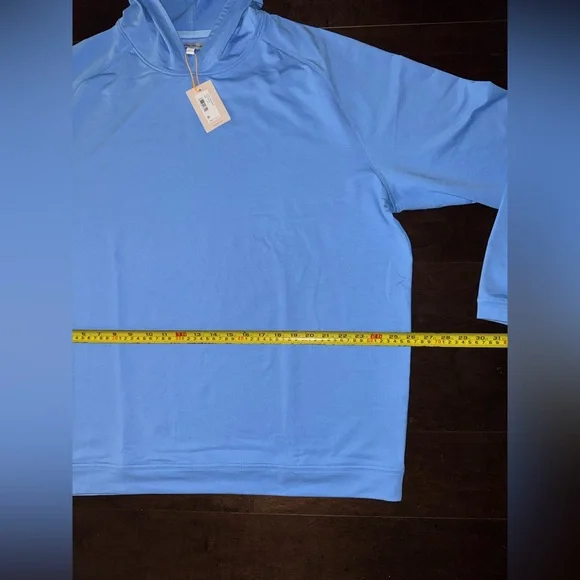 Peter Millar Crown Sport Pine Performance Hoodie Pullover Blue XXL NWT - Picture 6 of 9